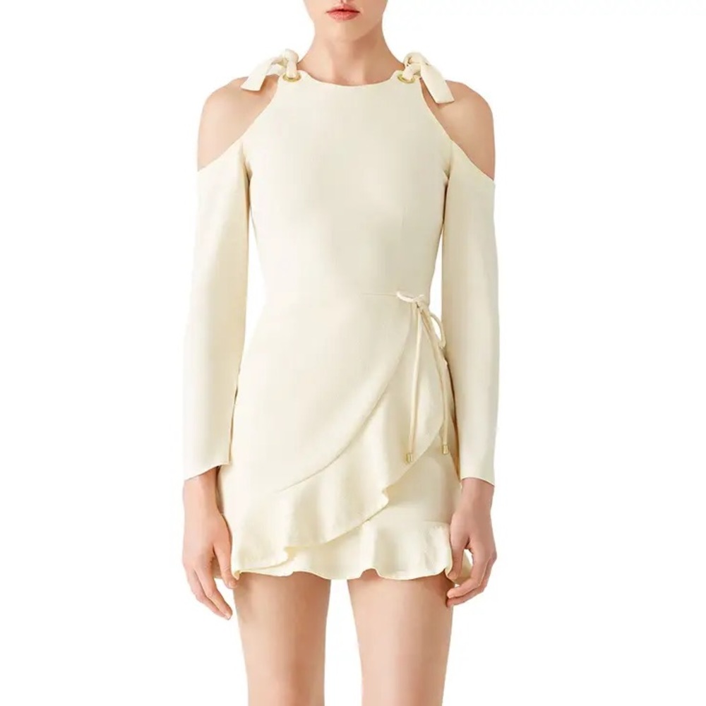 REBECCA VALLANCE Billie Yellow Mini Dress US 0/2